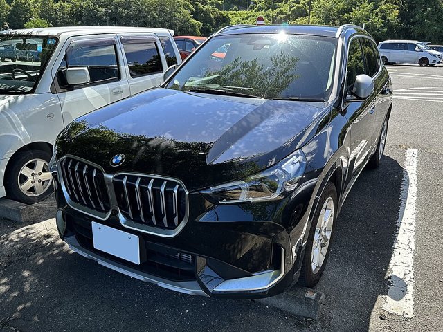 BMW X1 visto de frente em três quartos