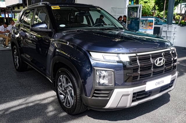 Hyundai Creta visto de frente em três quartos